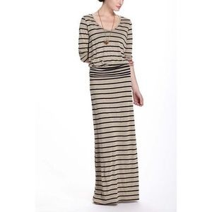 Anthropologie Puella Striped Maxi Dress